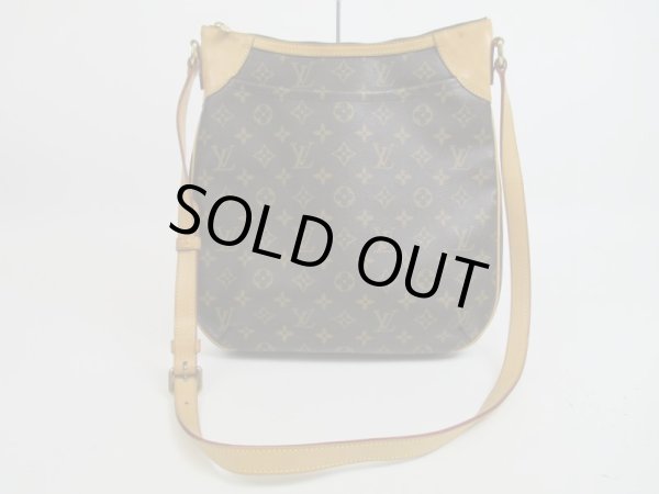 Photo1: LOUIS VUITTON Monogram Leather Brown Messenger&Cross-body Bag Odeon MM #4144