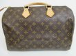 Photo2: LOUIS VUITTON Monogram Leather Brown Hand Bag Purse Speedy35 #4145