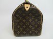 Photo4: LOUIS VUITTON Monogram Leather Brown Hand Bag Purse Speedy35 #4145