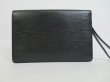 Photo2: LOUIS VUITTON Epi Leather Blacks Clutch Bag Sellier Dragonne #4150