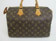 Photo2: LOUIS VUITTON Monogram Leather Brown Hand Bag Purse Speedy30 #4152