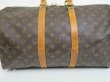 Photo2: LOUIS VUITTON Monogram Leather Brown Gym Bag Keepall 45 Bandouliere #4155