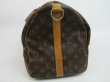 Photo4: LOUIS VUITTON Monogram Leather Brown Gym Bag Keepall 45 Bandouliere #4155