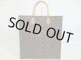 Photo: LOUIS VUITTON Monogram Leather Brown Hand Bag Tote Bag Sac Plat #4157