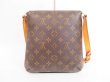 Photo2: LOUIS VUITTON Monogram Leatger Brown Shoulder Bag Musette Salsa Short #4160