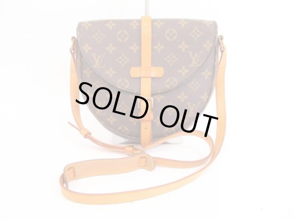 Photo1: LOUIS VUITTON Monogram Leather Brown Messenger&Cross-body Chantilly MM #4161