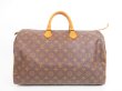 Photo1: LOUIS VUITTON Monogram Leather Brown Hand Bag Purse Speedy40 #4163