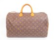 Photo2: LOUIS VUITTON Monogram Leather Brown Hand Bag Purse Speedy40 #4163