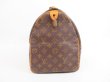 Photo4: LOUIS VUITTON Monogram Leather Brown Hand Bag Purse Speedy40 #4163