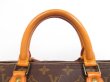 Photo7: LOUIS VUITTON Monogram Leather Brown Hand Bag Purse Speedy40 #4163