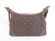 Photo2: LOUIS VUITTON Mini Lin Canvas Brown Shoulder Bag Hobo Boulogne 30 #4164