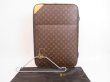 Photo1: LOUIS VUITTON Monogram Leather Brown Carry Bag Travel Bag Pegase 50 #4166