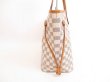 Photo3: LOUIS VUITTON Azur Leather White Tote&Shoppers Bag Neverfull MM #4169