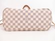 Photo5: LOUIS VUITTON Azur Leather White Tote&Shoppers Bag Neverfull MM #4169