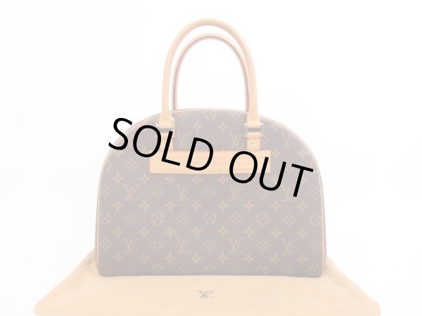 Photo1: LOUIS VUITTON Monogram Leather Brown Hand Bag Special Order Nolita #4178