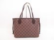 Photo2: LOUIS VUITTON Damier Leather Brown Tote Bag Shoulder Bag Neverful PM #4187