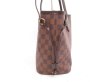 Photo3: LOUIS VUITTON Damier Leather Brown Tote Bag Shoulder Bag Neverful PM #4187