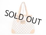 Photo: LOUIS VUITTON Azur Leather White Tote Bag Purse Hampstead PM #4190