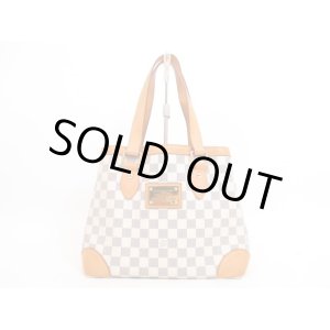 Photo: LOUIS VUITTON Azur Leather White Tote Bag Purse Hampstead PM #4190