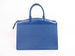 Photo2: LOUIS VUITTON Epi Leather Blue Hand Bag Purse Riviera Stickiness #4197