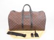 Photo1: LOUIS VUITTON Monogram Waterproof Gym Bag Keepall 55 Bandouliere #4198