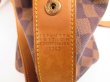 Photo11: LOUIS VUITTON Damier Leather Brown Tote Bag Columbine 100th Limited #4201