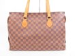 Photo2: LOUIS VUITTON Damier Leather Brown Tote Bag Columbine 100th Limited #4201