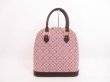 Photo1: LOUIS VUITTON Monogram Mini Canvas Red Hand Bag Purse Alma Haut #4203