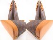 Photo6: LOUIS VUITTON Monogram Leather Brown Hand Bag Purse Alma #4208