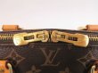 Photo9: LOUIS VUITTON Monogram Leather Brown Hand Bag Purse Alma #4208