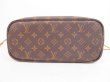 Photo5: LOUIS VUITTON Monogram Leather Brown Hand Bag Purse Neverfull PM #4215