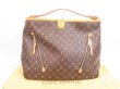 Photo1: LOUIS VUITTON Monogram Leather Brown Shoulder Bag Hobo Delightful GM #4216