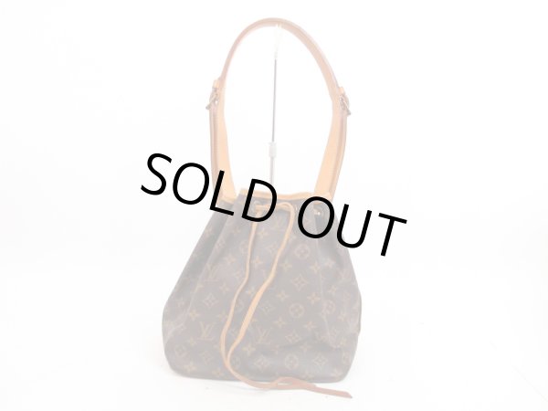 Photo1: LOUIS VUITTON Monogram Leather Brown Shoulder Bag Purse Petite Noe #4240