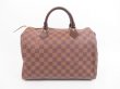 Photo2: LOUIS VUITTON Damier Leather Brown Hand Bag Purse Speedy30 #4241