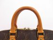 Photo7: LOUIS VUITTON Monogram Leather Brown Hand Bag Purse Alma #4246