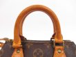 Photo11: LOUIS VUITTON Monogram Leather Brown Hand Bag Mini Speedy w/Strap #4268