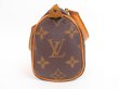 Photo3: LOUIS VUITTON Monogram Leather Brown Hand Bag Mini Speedy w/Strap #4268