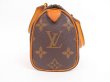 Photo4: LOUIS VUITTON Monogram Leather Brown Hand Bag Mini Speedy w/Strap #4268