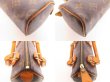 Photo6: LOUIS VUITTON Monogram Leather Brown Hand Bag Mini Speedy w/Strap #4268