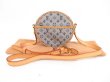 Photo1: LOUIS VUITTON Monogram Mini Canvas Blue Cross-body Bag Jeanne PM #4272