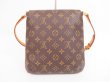 Photo2: LOUIS VUITTON Monogram Leatger Brown Shoulder Bag Musette Salsa Short #4272