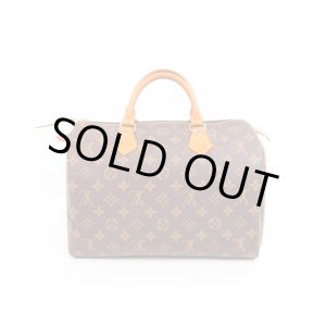 Photo: LOUIS VUITTON Monogram Leather Brown Hand Bag Purse Speedy30 #4287