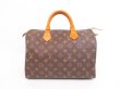 Photo2: LOUIS VUITTON Monogram Leather Brown Hand Bag Purse Speedy30 #4287