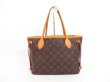 Photo2: LOUIS VUITTON Monogram Leather Brown Hand Bag Purse Neverfull PM #4290