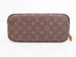 Photo5: LOUIS VUITTON Monogram Leather Brown Hand Bag Purse Neverfull PM #4290