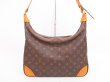 Photo2: LOUIS VUITTON Monogram Leather Brown Shoulder Bag Purse Boulogne 35 #4293