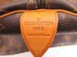 Photo10: LOUIS VUITTON Monogram Leather Brown Duffle Bag Keepall 55 #4302