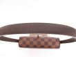 Photo7: LOUIS VUITTON Damier Leather Brown Evening Bag Purse Tribeca Mini #4305