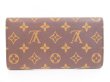 Photo2: LOUIS VUITTON Monogram Leather Brown Tri-fold Wallet International #4308