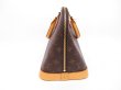 Photo3: LOUIS VUITTON Monogram Leather Brown Hand Bag Purse Alma #4326